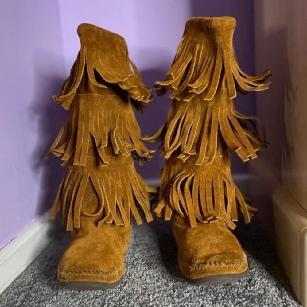 Minnetonka 3-Layer Fringe Boot